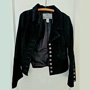 BB Dakota Faux Leather Moto Jacket with Flared Sleeves